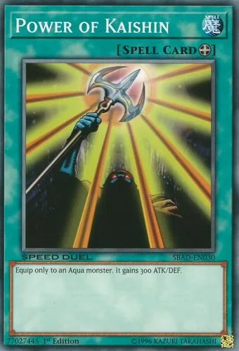Power of Kaishin SBAD-EN030 Yu-Gi-Oh card from Speed Duel: Attack from the Deep