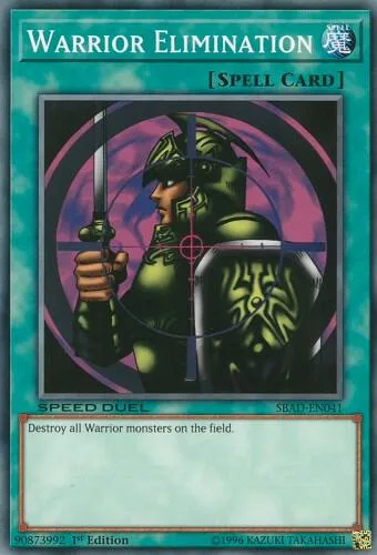 Warrior Elimination SBAD-EN041 Yu-Gi-Oh card from Speed Duel: Attack from the Deep