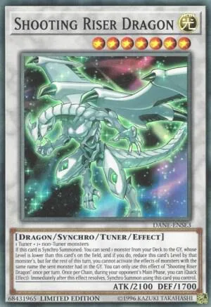 Shooting Riser Dragon DANE-ENSE3 Yu-Gi-Oh card from Dark Neostorm