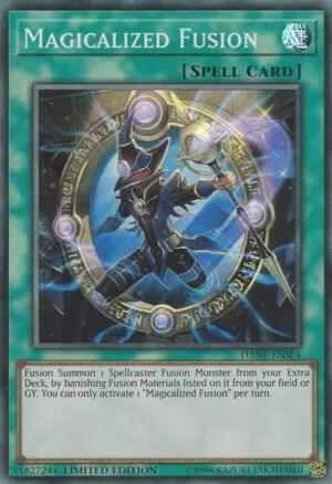 Magicalized Fusion DANE-ENSE4 Yu-Gi-Oh card from Dark Neostorm