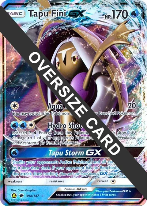 Tapu Fini GX - 39a/147 #039a/147 Holofoil Pokémon card from Jumbo Cards