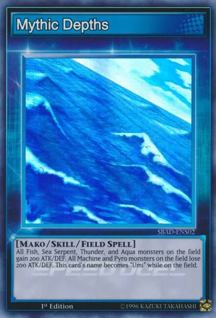 Mythic Depths SBAD-ENS02 Yu-Gi-Oh card from Speed Duel: Attack from the Deep
