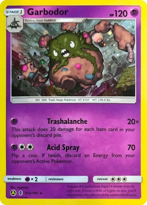 Garbodor - 51a/145 Cosmos Holo #051a/145 Holofoil Pokémon card from Alternate Art Promos