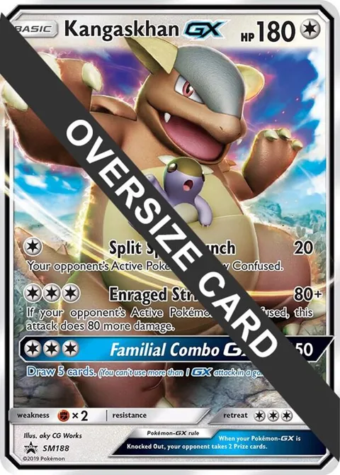 Kangaskhan GX - SM188 SM Black Star Promo #SM188 Holofoil Pokémon card from Jumbo Cards