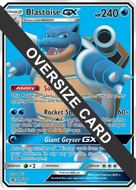 Blastoise GX - SM189 Black Star Promos #SM189 Holofoil Pokémon card from Jumbo Cards