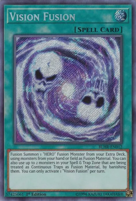 Vision Fusion BLHR-EN012 Yu-Gi-Oh card from Battles of Legend: Hero's Revenge