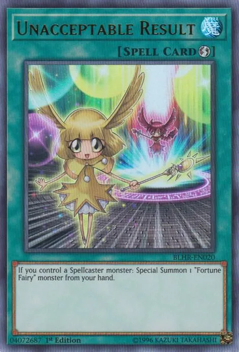 Unacceptable Result BLHR-EN020 Yu-Gi-Oh card from Battles of Legend: Hero's Revenge