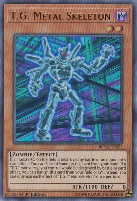 T.G. Metal Skeleton BLHR-EN025 Yu-Gi-Oh card from Battles of Legend: Hero's Revenge
