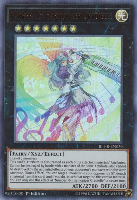 Number 76: Harmonizer Gradielle BLHR-EN029 Yu-Gi-Oh card from Battles of Legend: Hero's Revenge