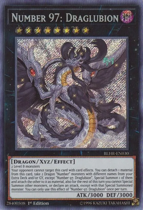 Number 97: Draglubion BLHR-EN030 Yu-Gi-Oh card from Battles of Legend: Hero's Revenge