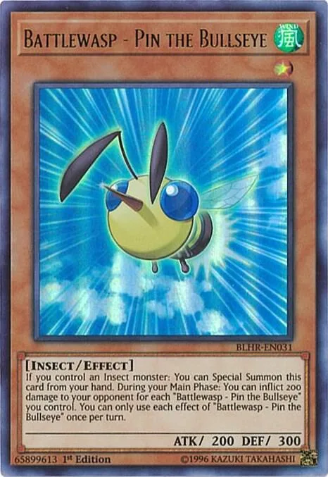 Battlewasp - Pin the Bullseye BLHR-EN031 Yu-Gi-Oh card from Battles of Legend: Hero's Revenge