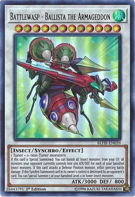 Battlewasp - Ballista the Armageddon BLHR-EN039 Yu-Gi-Oh card from Battles of Legend: Hero's Revenge
