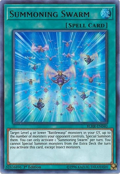 Summoning Swarm BLHR-EN040 Yu-Gi-Oh card from Battles of Legend: Hero's Revenge