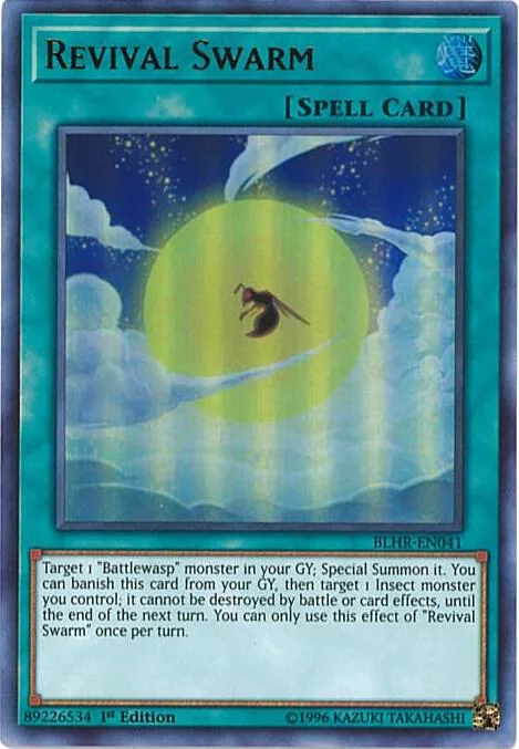 Revival Swarm BLHR-EN041 Yu-Gi-Oh card from Battles of Legend: Hero's Revenge