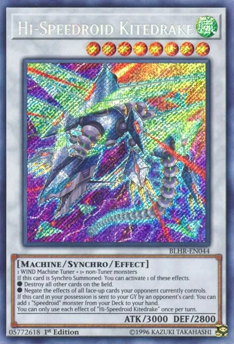 Hi-Speedroid Kitedrake BLHR-EN044 Yu-Gi-Oh card from Battles of Legend: Hero's Revenge