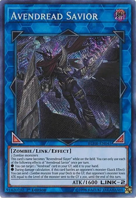 Avendread Savior BLHR-EN045 Yu-Gi-Oh card from Battles of Legend: Hero's Revenge