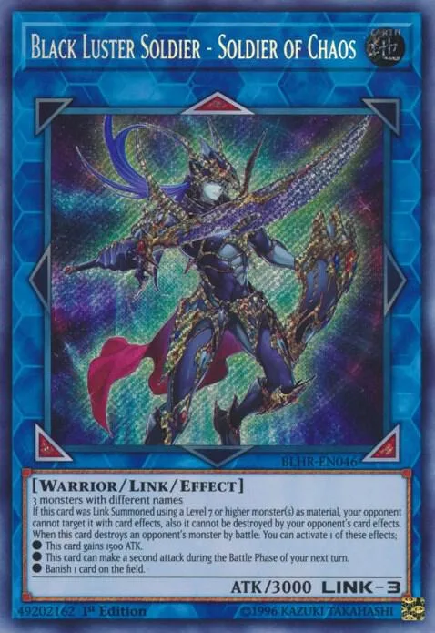 Black Luster Soldier - Soldier of Chaos BLHR-EN046 Yu-Gi-Oh card from Battles of Legend: Hero's Revenge