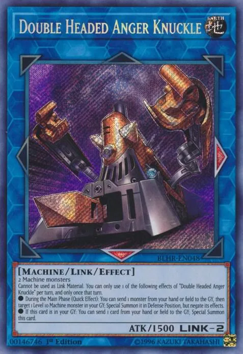 Double Headed Anger Knuckle BLHR-EN048 Yu-Gi-Oh card from Battles of Legend: Hero's Revenge