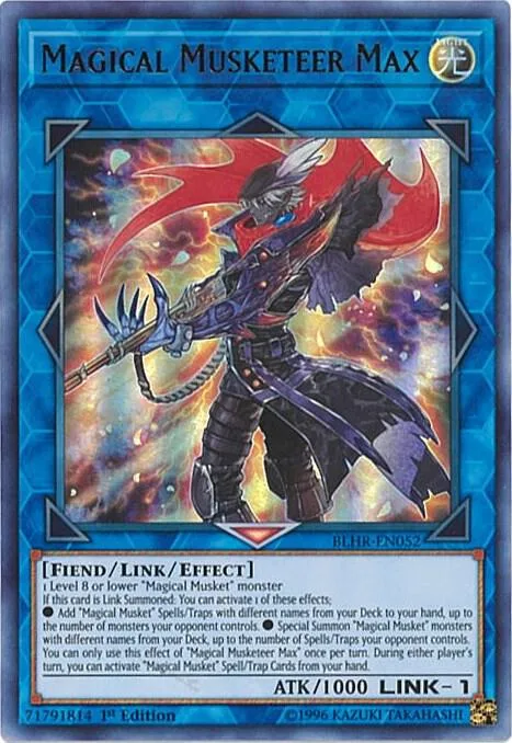 Magical Musketeer Max BLHR-EN052 Yu-Gi-Oh card from Battles of Legend: Hero's Revenge