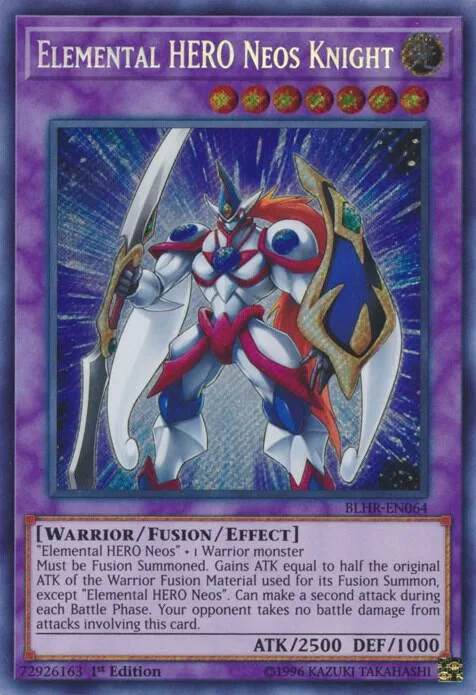 Elemental HERO Neos Knight BLHR-EN064 Yu-Gi-Oh card from Battles of Legend: Hero's Revenge