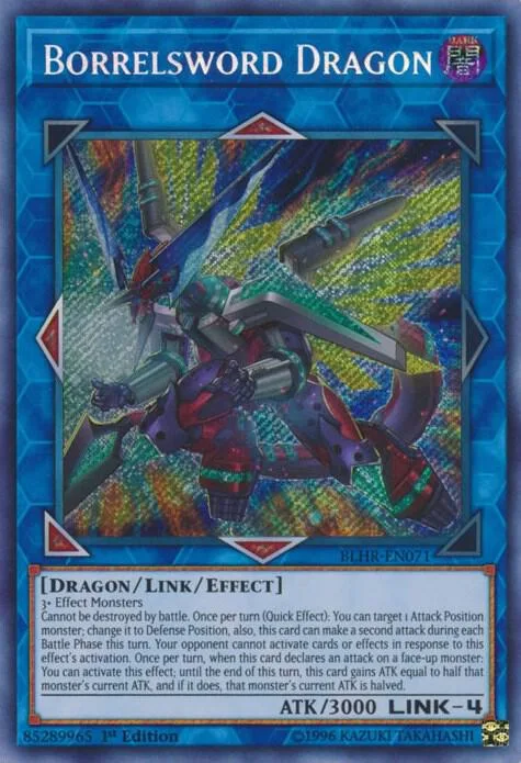 Borrelsword Dragon BLHR-EN071 Yu-Gi-Oh card from Battles of Legend: Hero's Revenge