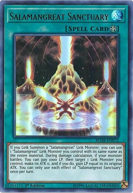 Salamangreat Sanctuary BLHR-EN072 Yu-Gi-Oh card from Battles of Legend: Hero's Revenge