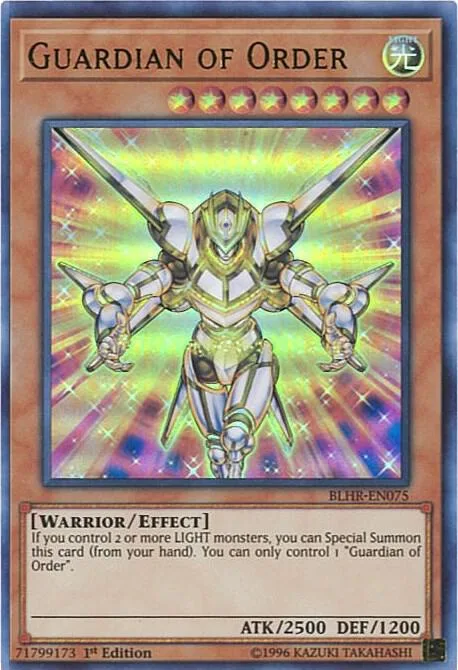 Guardian of Order BLHR-EN075 Yu-Gi-Oh card from Battles of Legend: Hero's Revenge