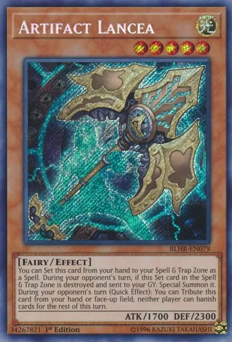 Artifact Lancea BLHR-EN079 Yu-Gi-Oh card from Battles of Legend: Hero's Revenge