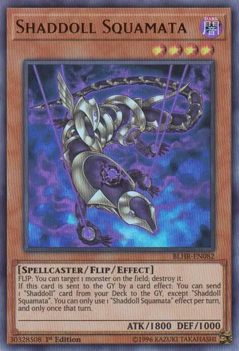 Shaddoll Squamata BLHR-EN082 Yu-Gi-Oh card from Battles of Legend: Hero's Revenge