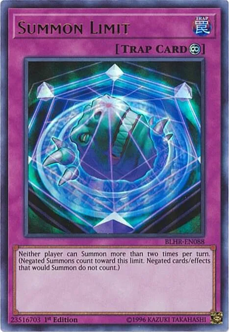 Summon Limit BLHR-EN088 Yu-Gi-Oh card from Battles of Legend: Hero's Revenge