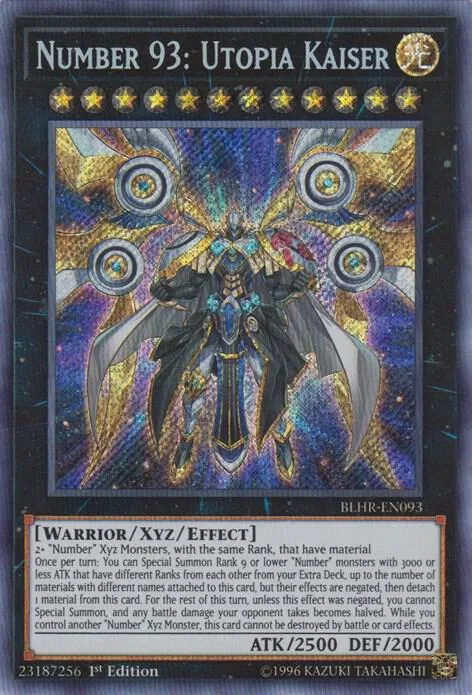 Number 93: Utopia Kaiser BLHR-EN093 Yu-Gi-Oh card from Battles of Legend: Hero's Revenge
