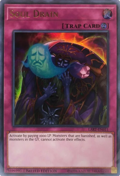 Soul Drain LART-EN011 Yu-Gi-Oh card from The Lost Art Promotion
