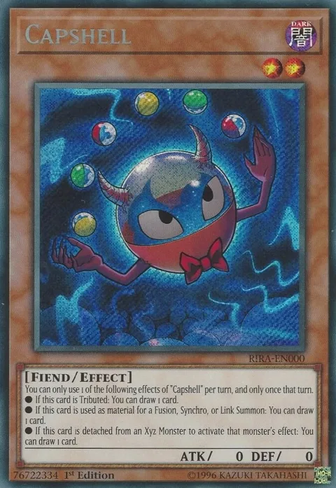 Capshell RIRA-EN000 1st Edition Yu-Gi-Oh card from Rising Rampage