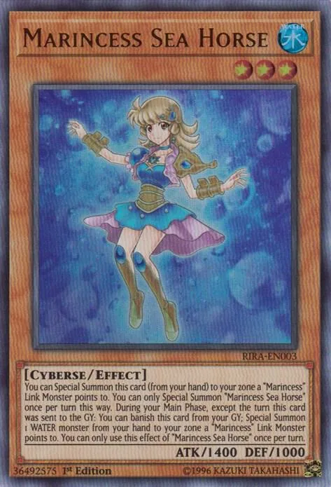 Marincess Sea Horse RIRA-EN003 Yu-Gi-Oh card from Rising Rampage
