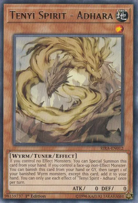 Tenyi Spirit - Adhara RIRA-EN012 Unlimited Yu-Gi-Oh card from Rising Rampage
