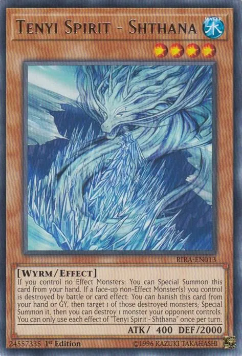 Tenyi Spirit - Shthana RIRA-EN013 Unlimited Yu-Gi-Oh card from Rising Rampage