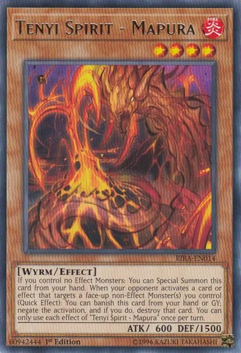 Tenyi Spirit - Mapura RIRA-EN014 Unlimited Yu-Gi-Oh card from Rising Rampage