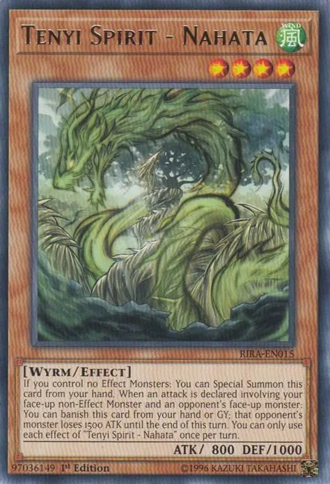 Tenyi Spirit - Nahata RIRA-EN015 1st Edition Yu-Gi-Oh card from Rising Rampage