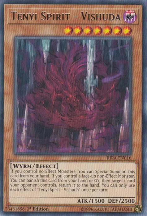 Tenyi Spirit - Vishuda RIRA-EN016 1st Edition Yu-Gi-Oh card from Rising Rampage
