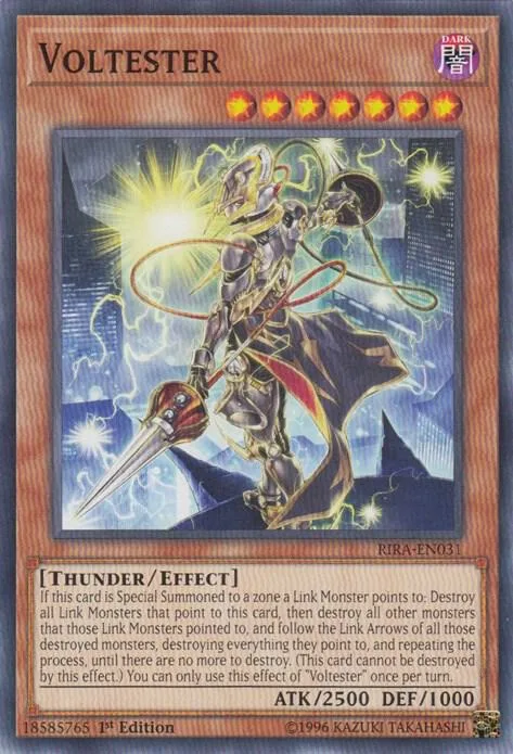 Voltester RIRA-EN031 1st Edition Yu-Gi-Oh card from Rising Rampage