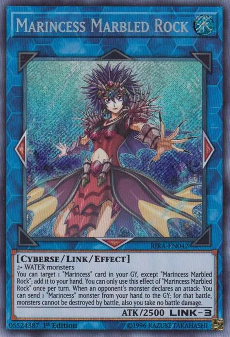Marincess Marbled Rock RIRA-EN042 Unlimited Yu-Gi-Oh card from Rising Rampage