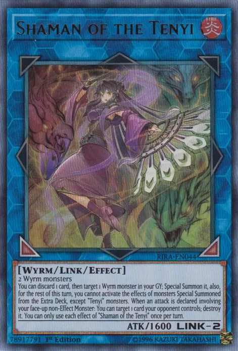 Shaman of the Tenyi RIRA-EN044 1st Edition Yu-Gi-Oh card from Rising Rampage