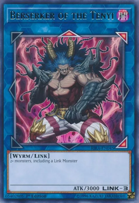 Berserker of the Tenyi RIRA-EN045 Unlimited Yu-Gi-Oh card from Rising Rampage