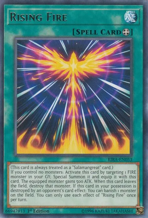 Rising Fire RIRA-EN053 1st Edition Yu-Gi-Oh card from Rising Rampage