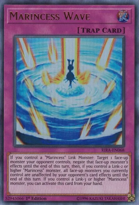 Marincess Wave RIRA-EN068 1st Edition Yu-Gi-Oh card from Rising Rampage