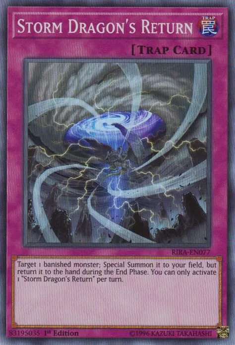Storm Dragon's Return RIRA-EN077 Yu-Gi-Oh card from Rising Rampage