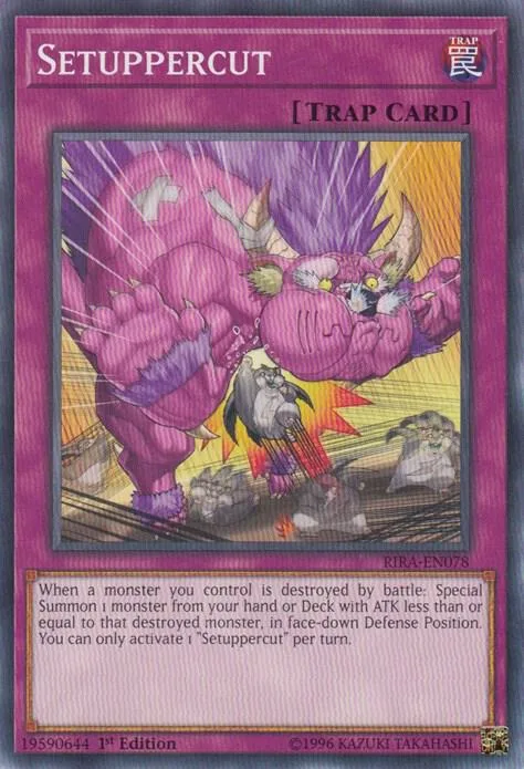 Setuppercut RIRA-EN078 1st Edition Yu-Gi-Oh card from Rising Rampage