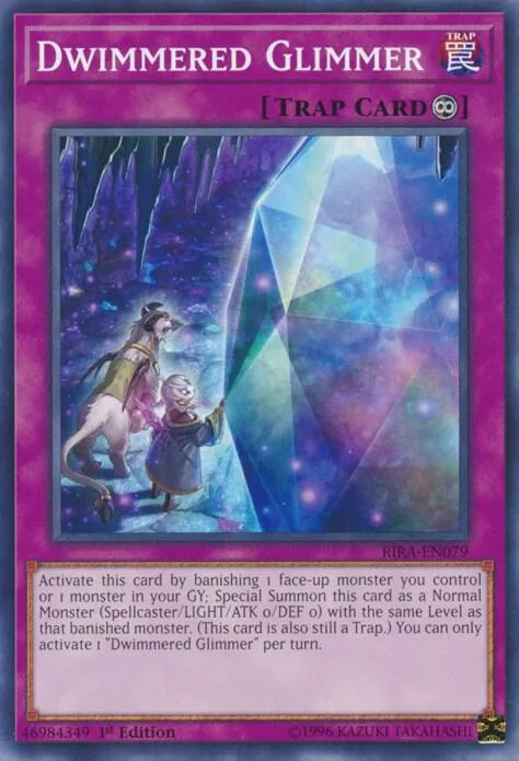 Dwimmered Glimmer RIRA-EN079 Yu-Gi-Oh card from Rising Rampage
