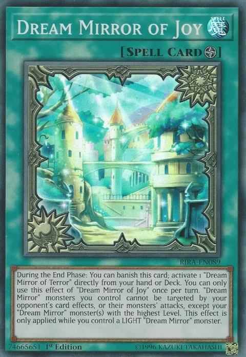 Dream Mirror of Joy RIRA-EN089 Unlimited Yu-Gi-Oh card from Rising Rampage