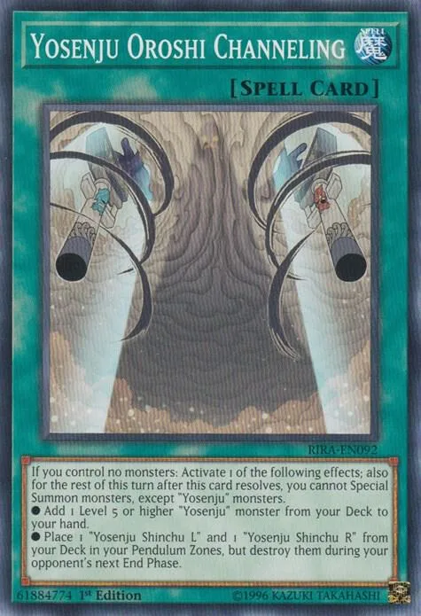 Yosenju Oroshi Channeling RIRA-EN092 Unlimited Yu-Gi-Oh card from Rising Rampage
